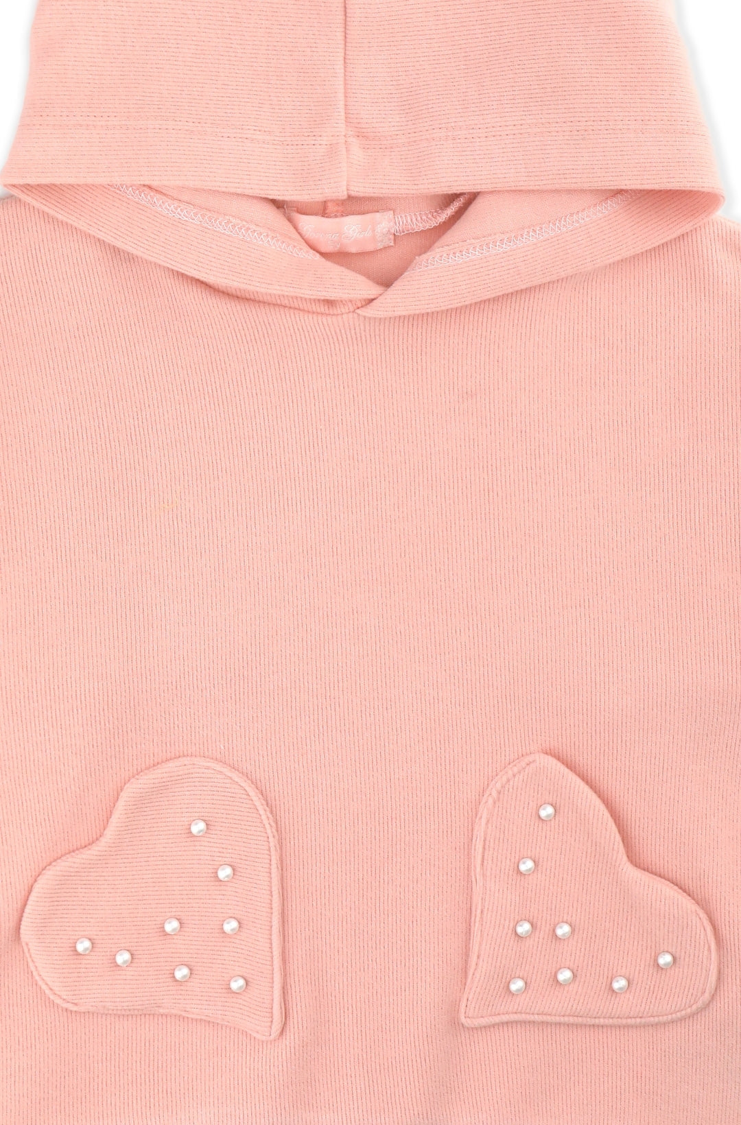 Ensemble fille 3 pièces rose avec gilet argenté