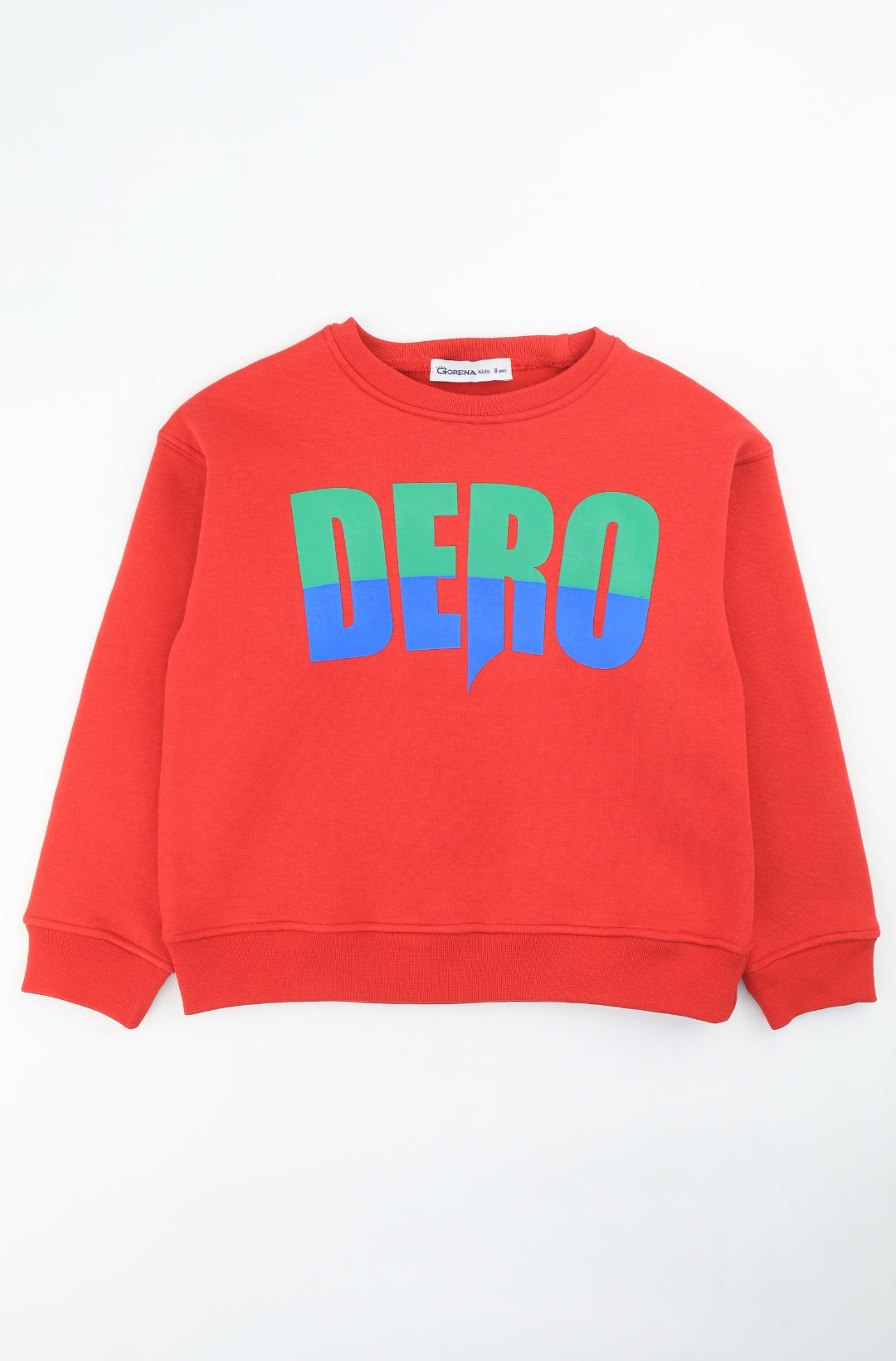 Sweatshirt Enfant avec Imprimé “DERO” Rouge