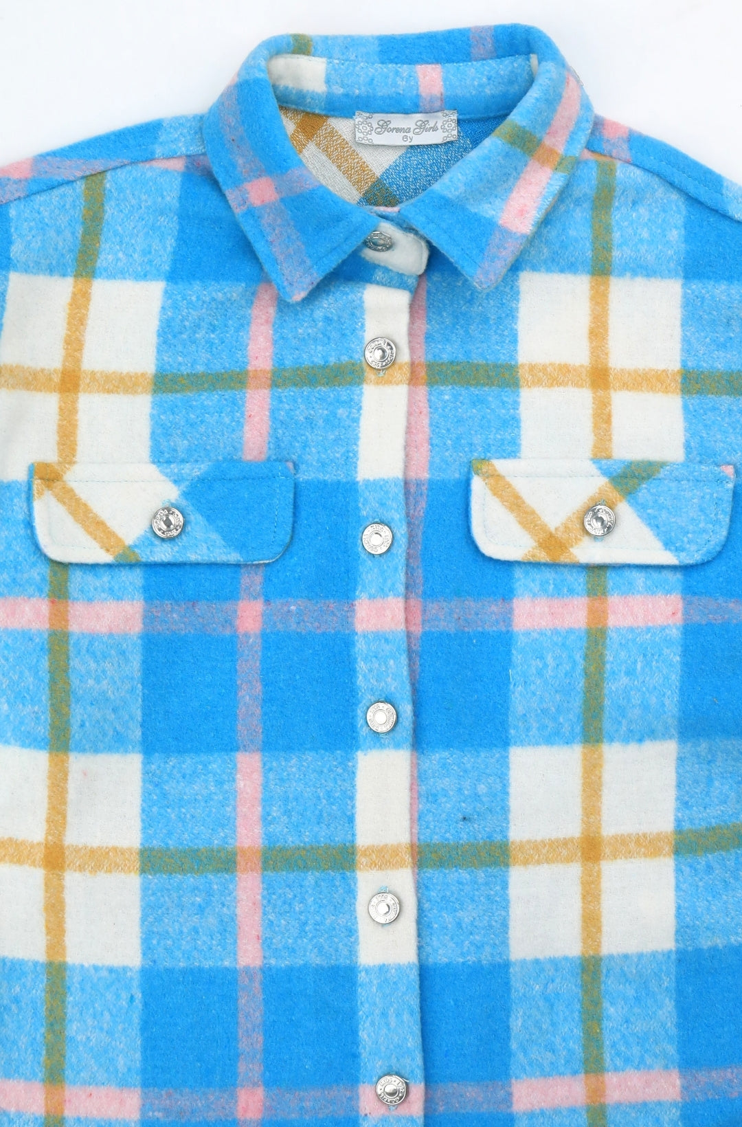 Chemise à carreaux bleu