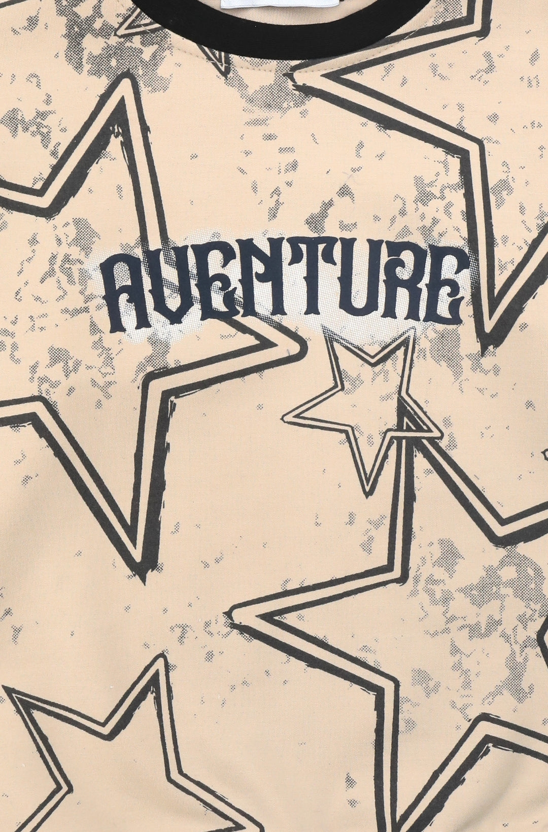 Sweatshirt Enfant Imprimé Étoiles et Texte “Aventure”