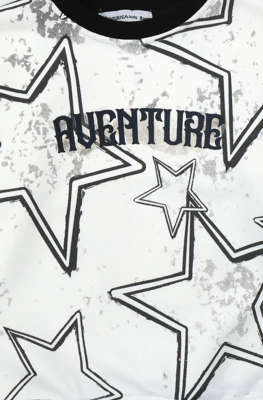 Sweatshirt Enfant Imprimé Étoiles et Texte “Aventure”