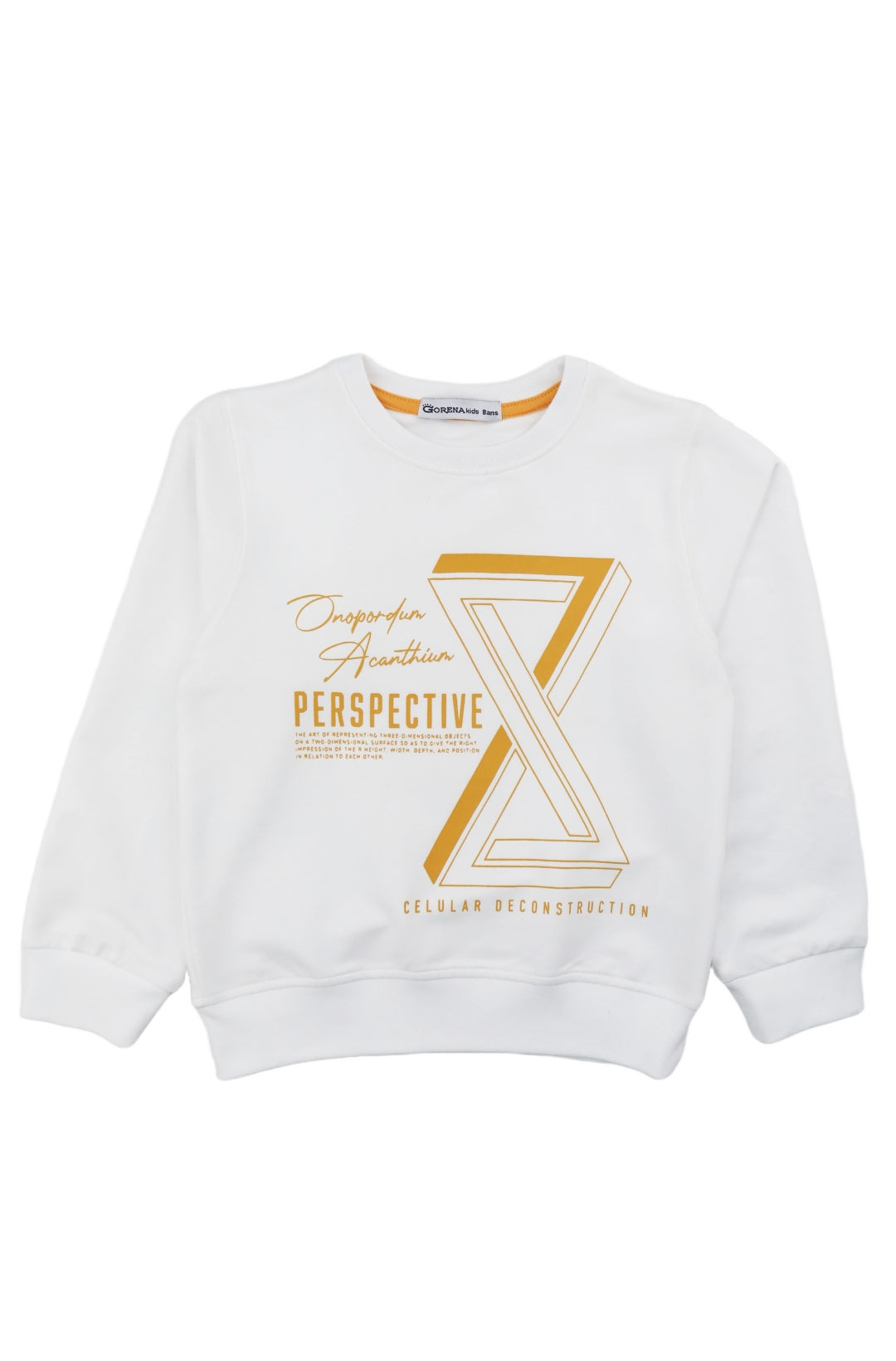 Ensemble 2 Pièces Chemise à Carreaux et Sweat Perspective Jaune