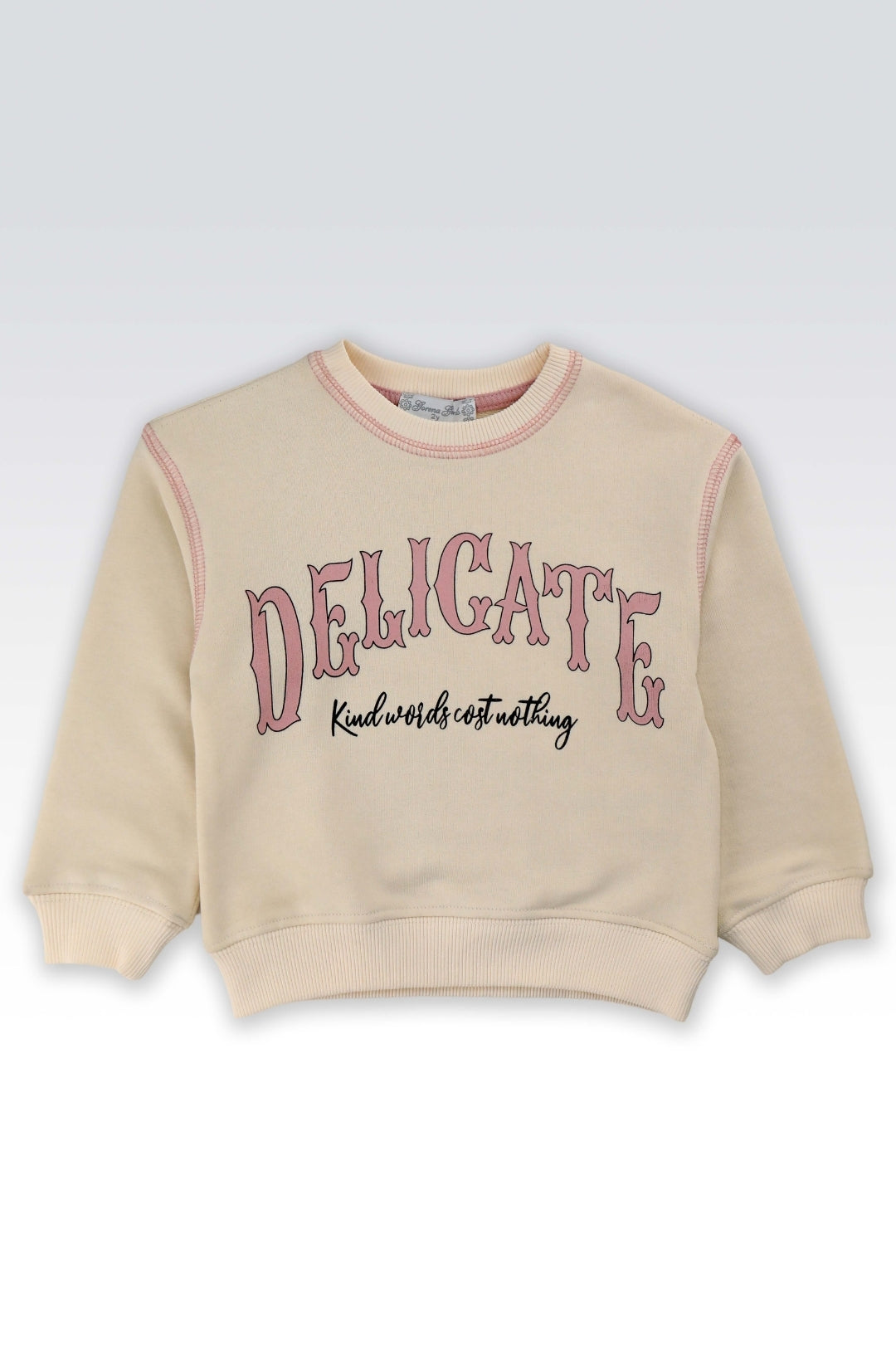 Ensemble 2 Pièces Sweat Beige et Pantalon Rose Enfant