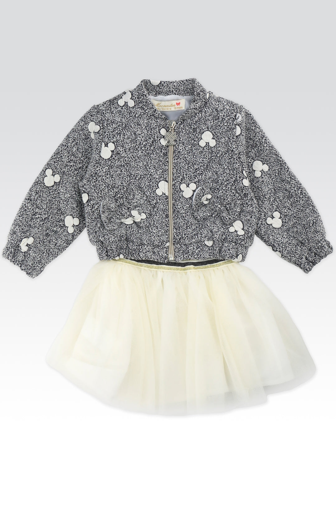 Ensemble 2 Pièces Veste Motif Mickey et Jupe Tutu Enfant