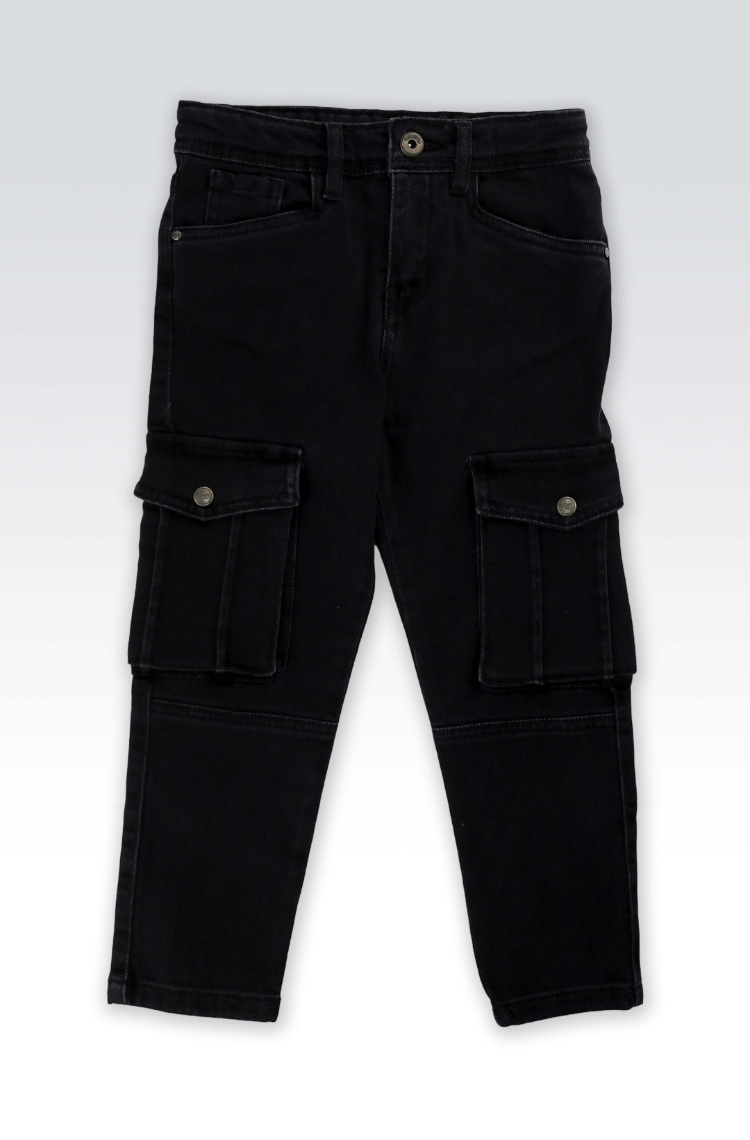 Pantalon Cargo Enfant Noir Intemporel