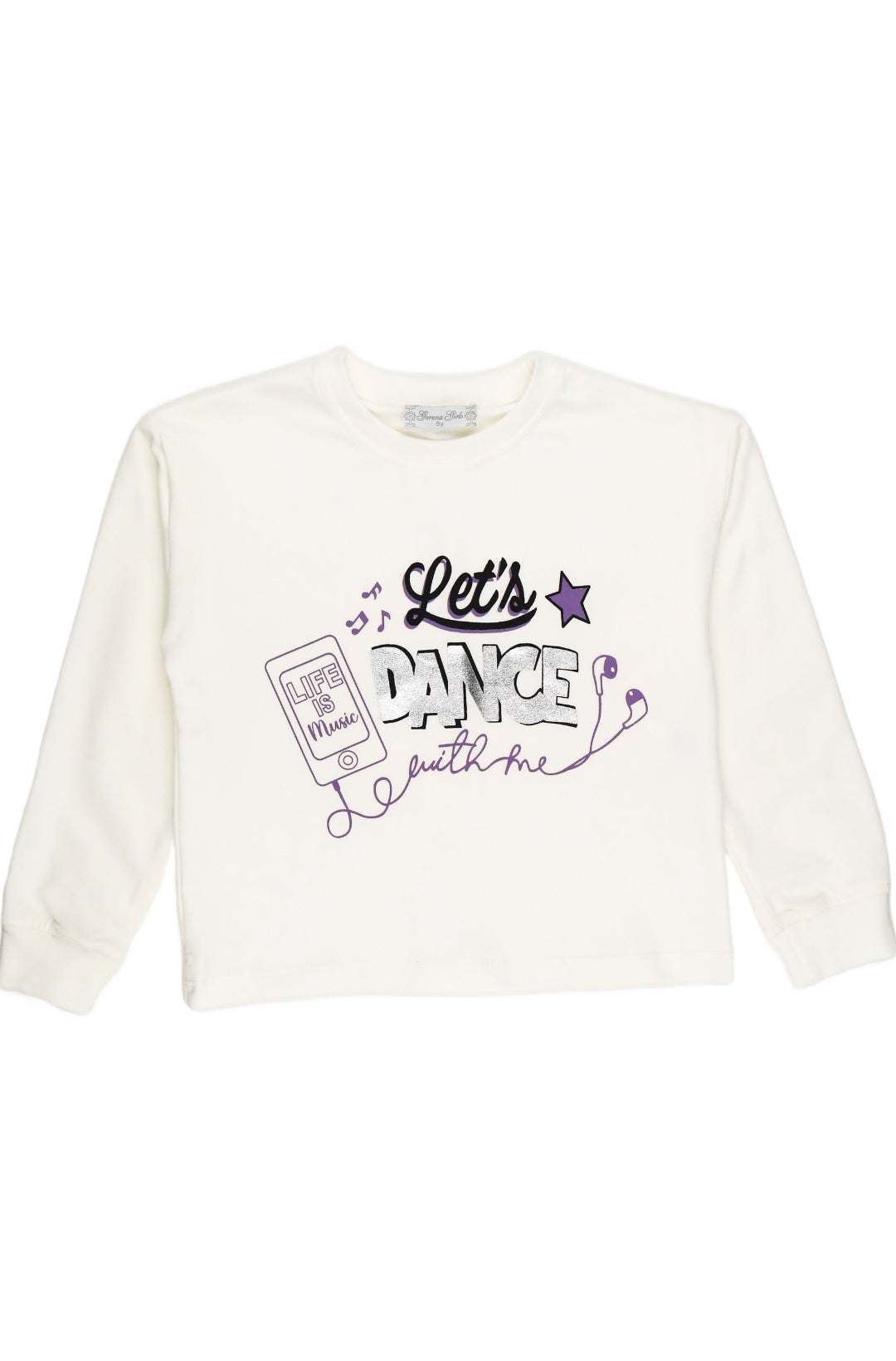 Ensemble 3 Pièces en Denim Let’s Dance - Sweat, Jean et Veste violet