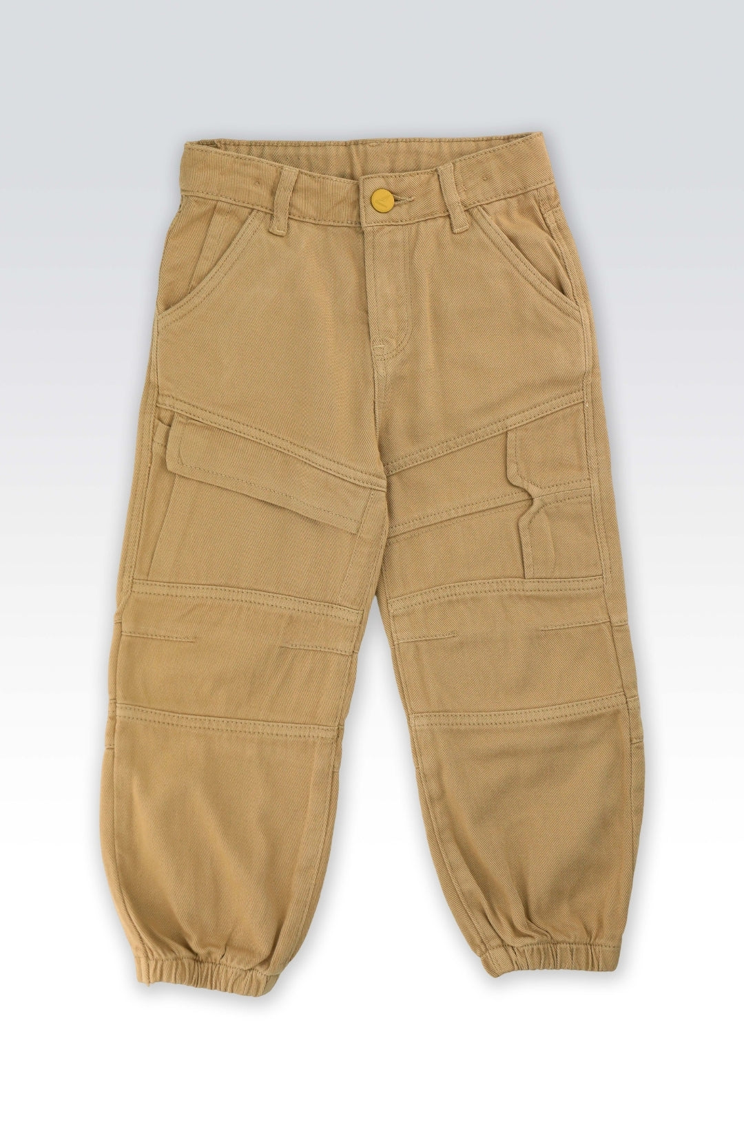 Pantalon Cargo Enfant Style Décontracté Beige