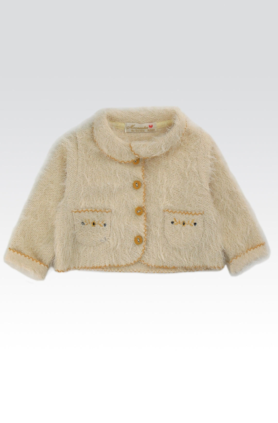 Ensemble 3 pièces chic pour bébé avec gilet, jupe et haut assorti